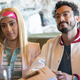 Amanda Seales (left) and Wade Allain Marcus